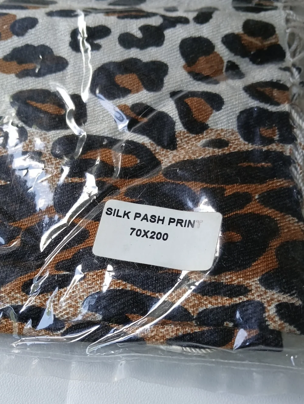Tolani Leopard Print Pashmina And Silk Scarf NWT